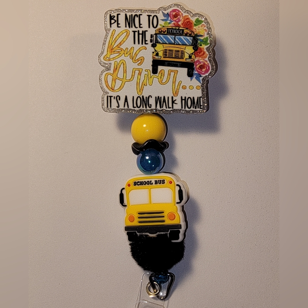 Bus Driver Badge Reel